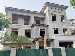 Thi công khoan cấy thép Ban Công bằng keo Ramset G5 nhà anh Tâm tại khu đô thị Nam An Khánh, Hà