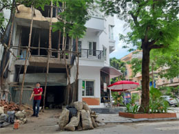 Khoan cấy thép Sàn – Dầm - Ban Công tại KĐT Văn Phú Đông Hà Nội