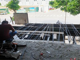 Khoan cấy thép Sàn D12 tại Gia Lâm - Hà Nội bằng keo Ramset G5