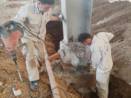 Khoan cấy thép Dầm - Cột cho dự án tại khu công nghiệp Quang Châu, Bắc Giang bằng keo Ramset Epcon G5