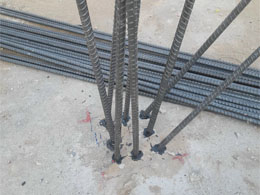 Thi công khoan cấy thép Cột bằng keo Ramset G5 tại số 48 khu biệt thự liền kề thành phố Giao Lưu, Nam Từ Liêm, Hà Nội